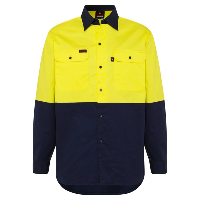 63104-HiVis-Shirt-Yellow-Navy-1