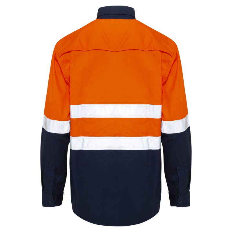 63116-HiVis-Taped-Shirt–Orange-Navy-2