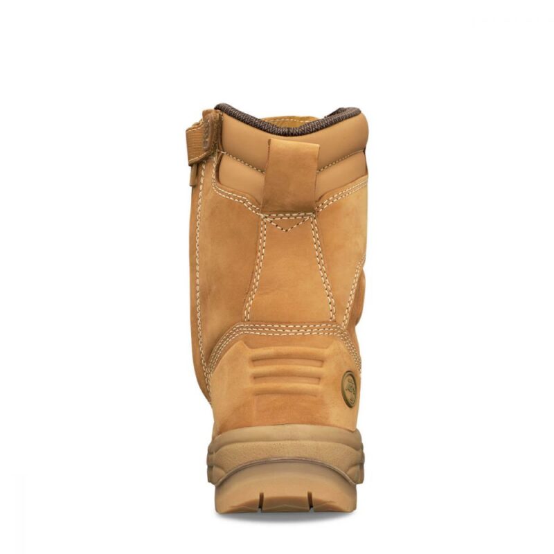 Oliver 55-385 200mm Hi-Leg Wheat Zip Sided Boot back view