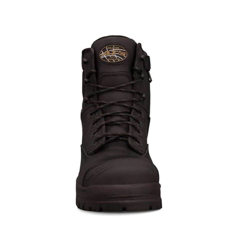Oliver 45-645Z 150mm Black Zip Sided Boot - front view
